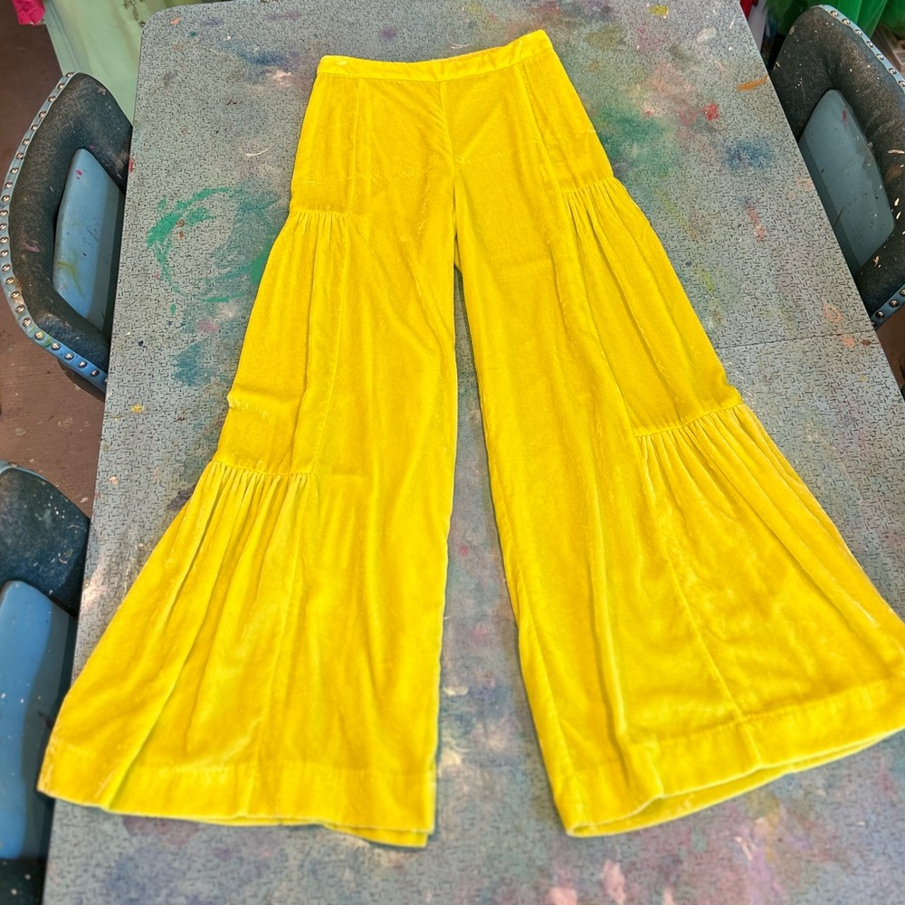 Neon YELLOW Velvet Bells
